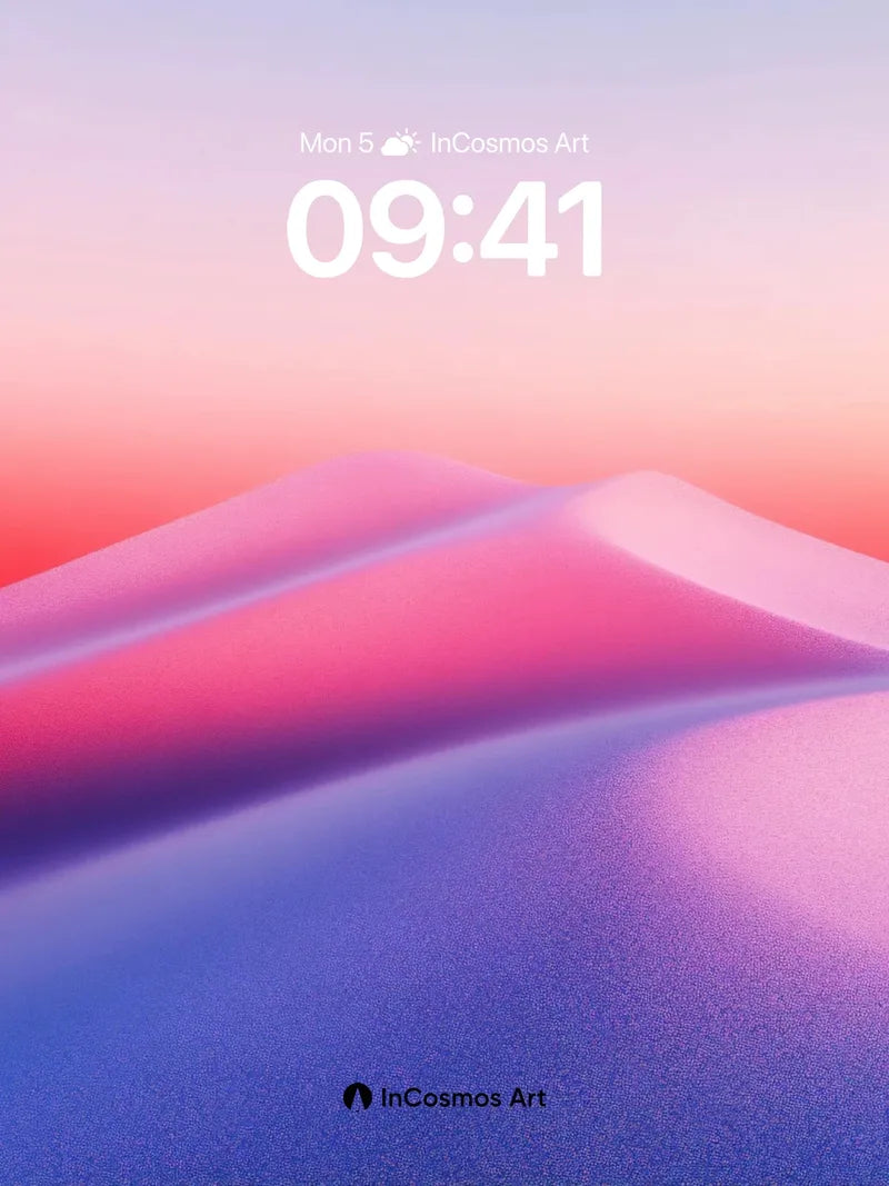 Serenity Dune Wallpaper with Liquid Light