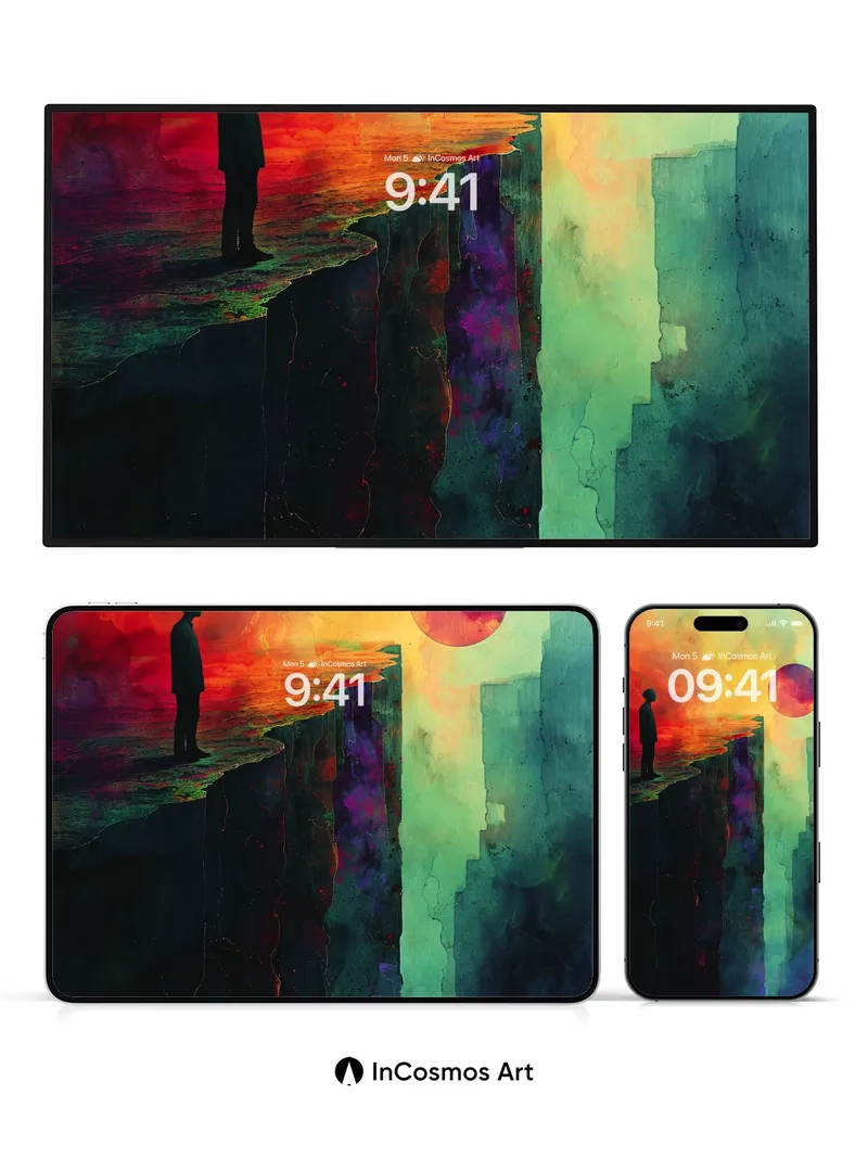 Ethereal Edge Wallpaper with Cosmic Horizon