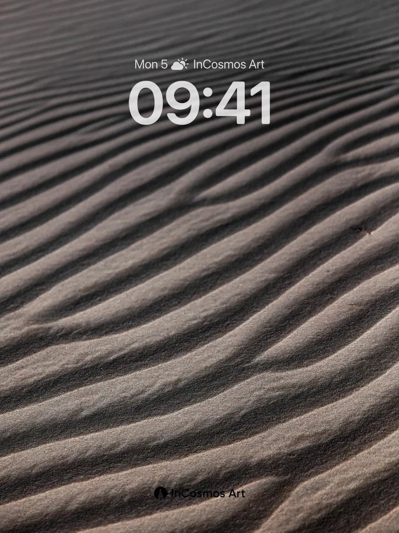 Sculpted Silence Wallpaper with Sand Ripples