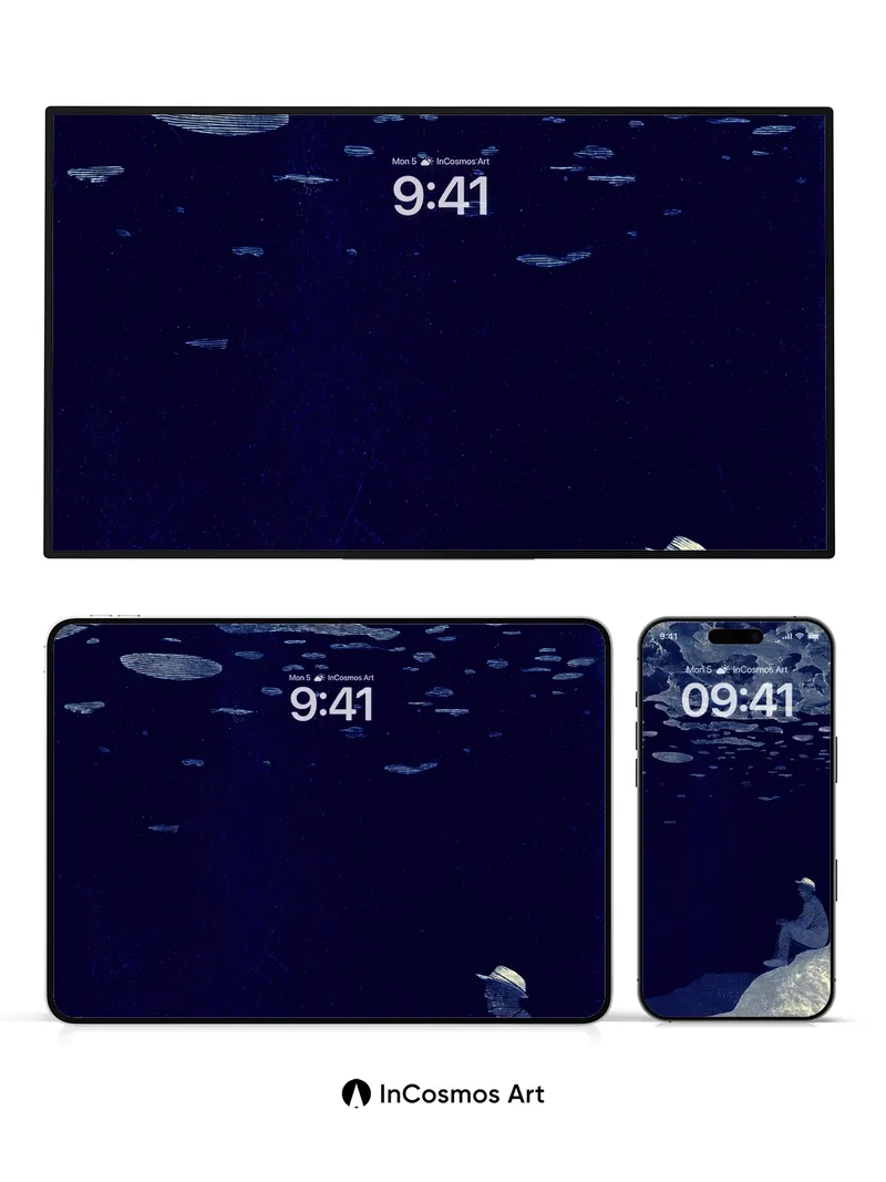 Midnight Reverie Wallpaper with Celestial Drift