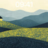 Serenity Ridge Wallpaper with Golden Fields wallpaper for iPhone, iPad & Mac