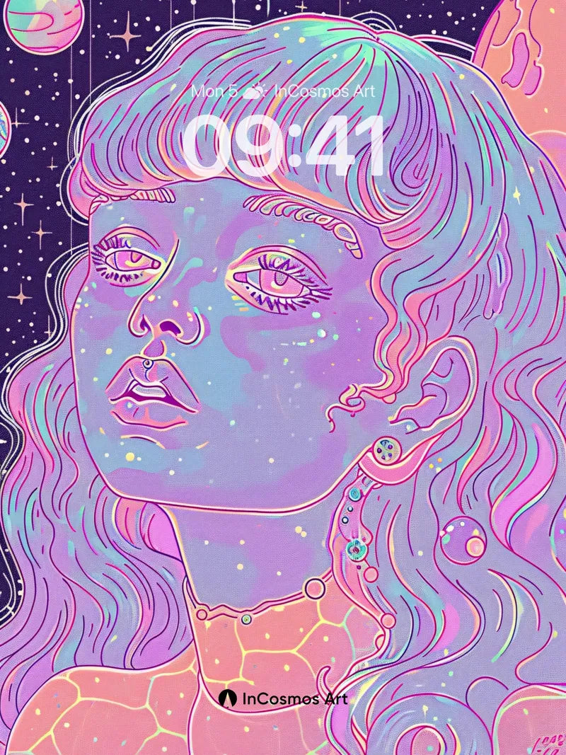 Cosmic Mirage Wallpaper with Starlit Skin