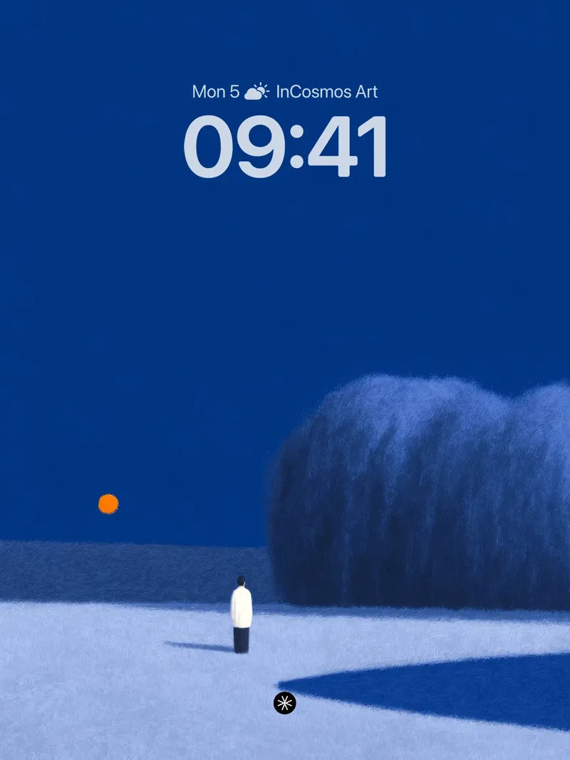 Serene Solitude Minimalist Background wallpaper for iPhone, iPad & Mac