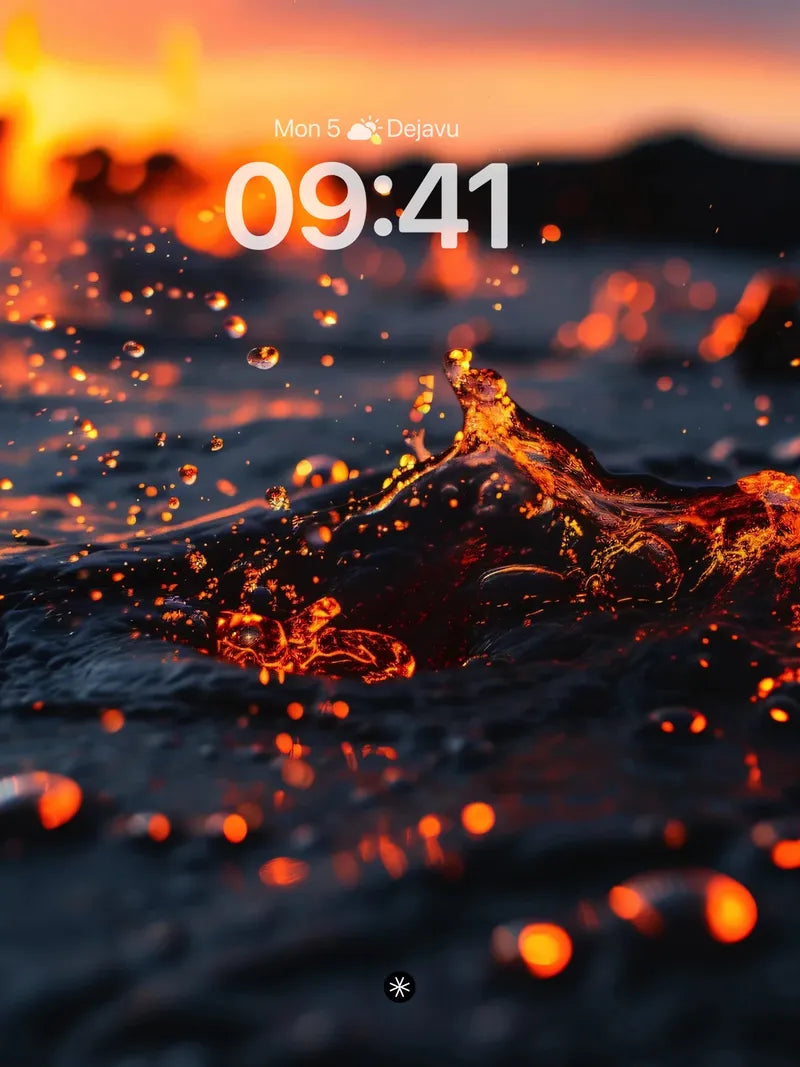 Molten Fury Lava Flow Wallpaper