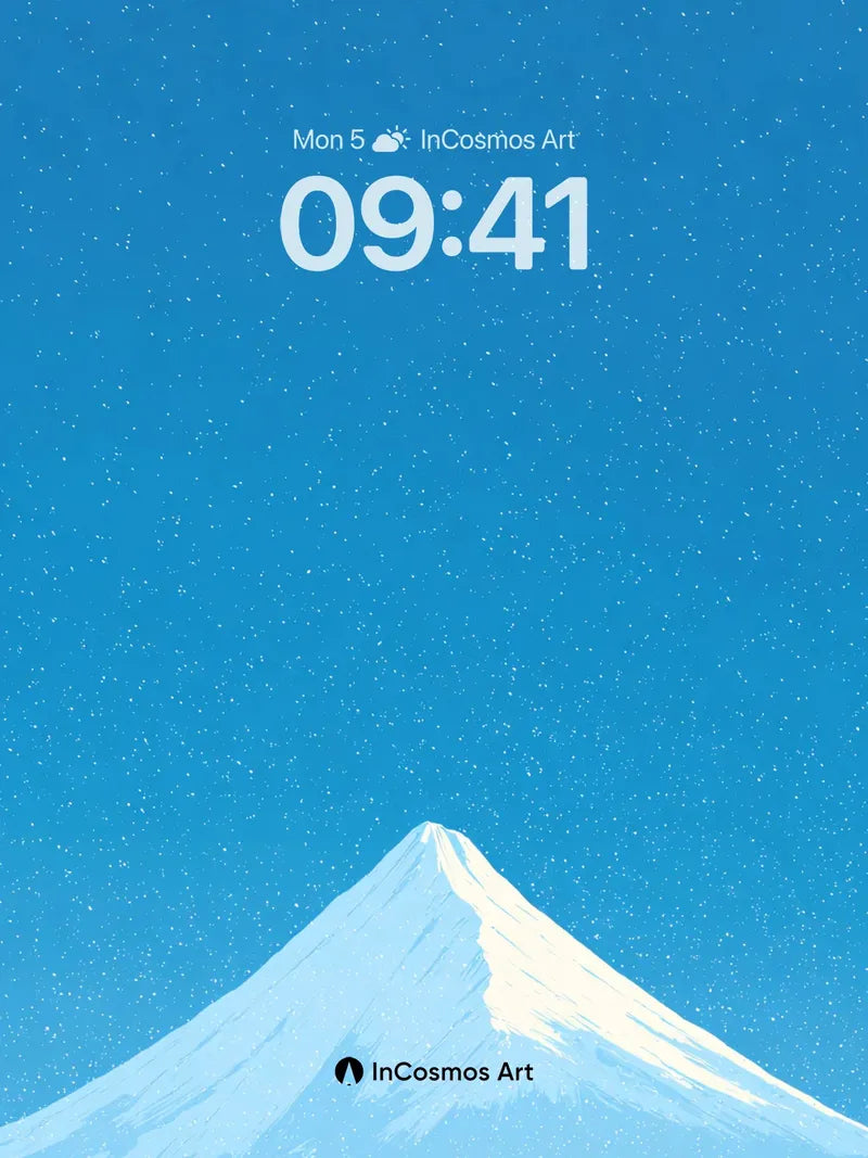 Serenity Snowcap Wallpaper with Whispering Peaks