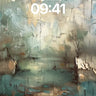 Weathered Canvas Wallpaper with Cracked Light wallpaper for iPhone, iPad & Mac