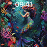 Luminous Abyss Wallpaper with Mythic Mermaid wallpaper for iPhone, iPad & Mac