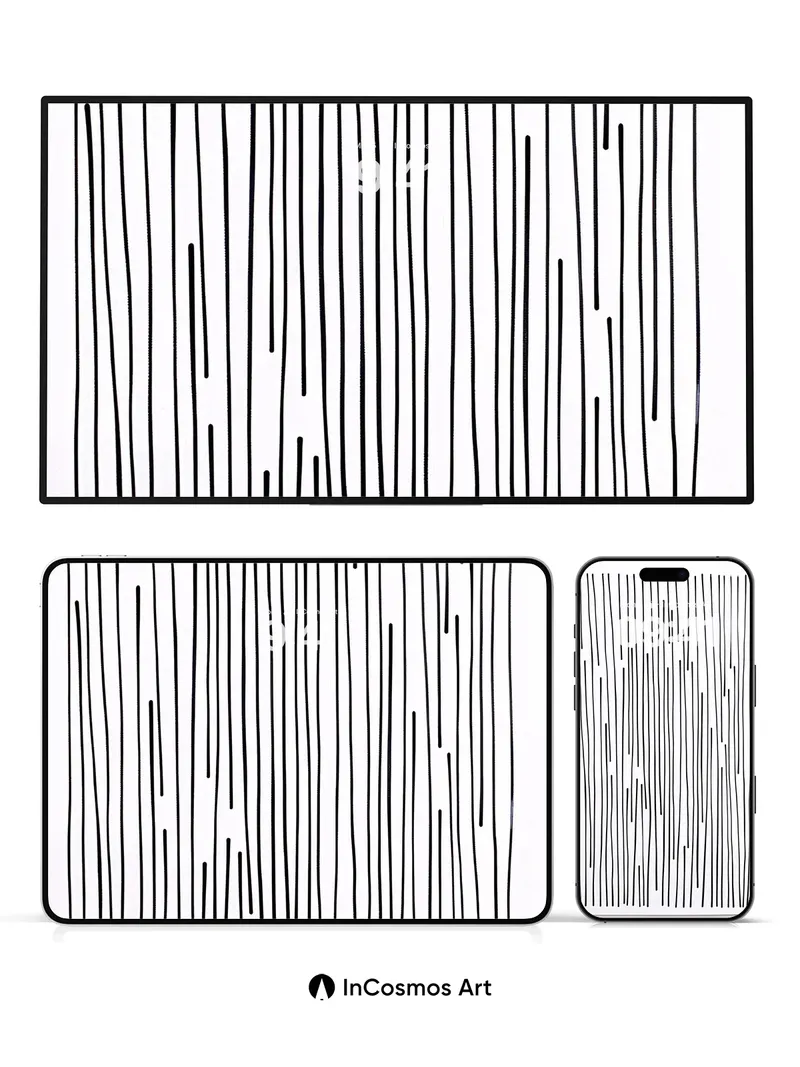 Whispering Lines Wallpaper with Wavy Rhythm