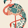 Tropical Tapestry Wallpaper with Flamingo Bloom wallpaper for iPhone, iPad & Mac