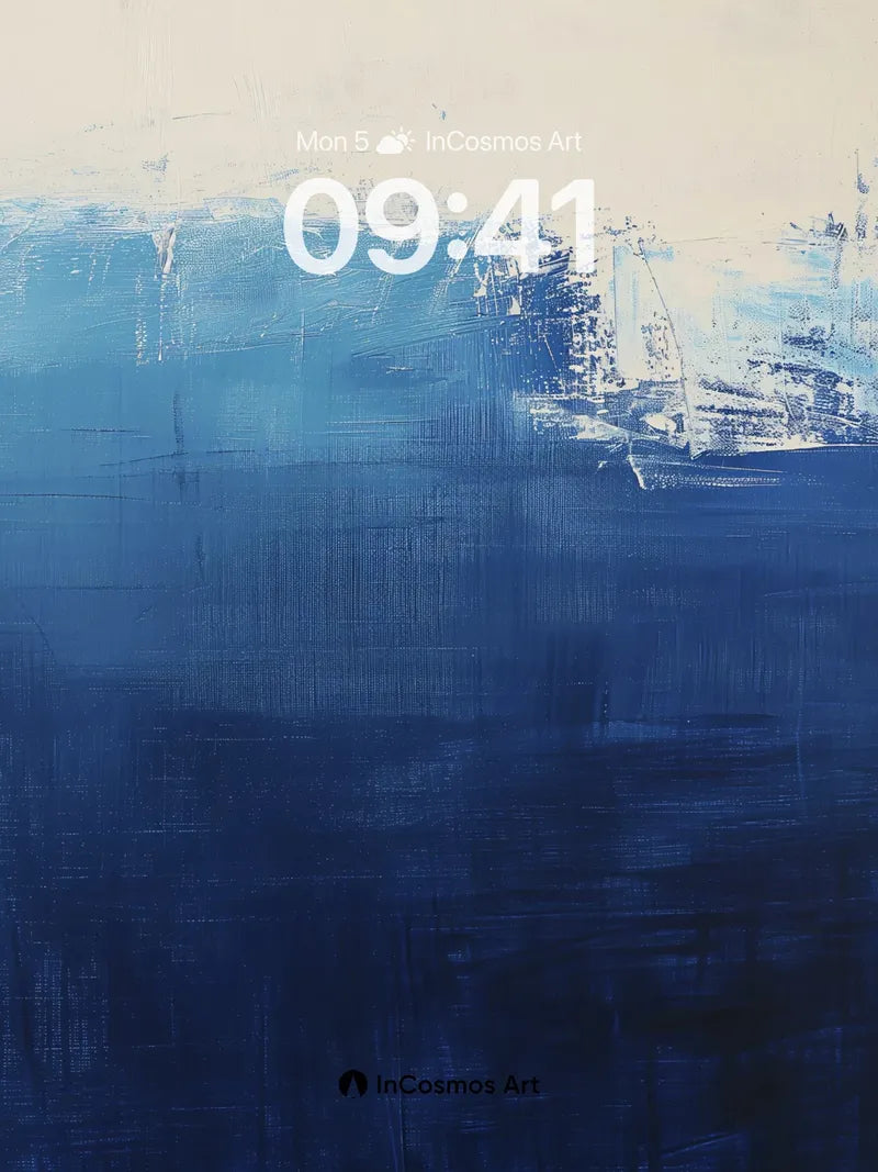 Midnight Horizon Wallpaper with Textured Depth