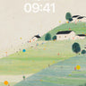 Whispering Hills Watercolor Background Art