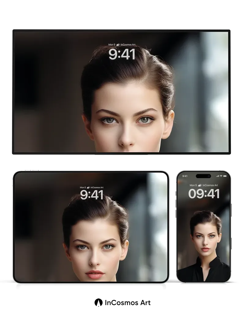 Silken Shadow Wallpaper with Gilded Eyes