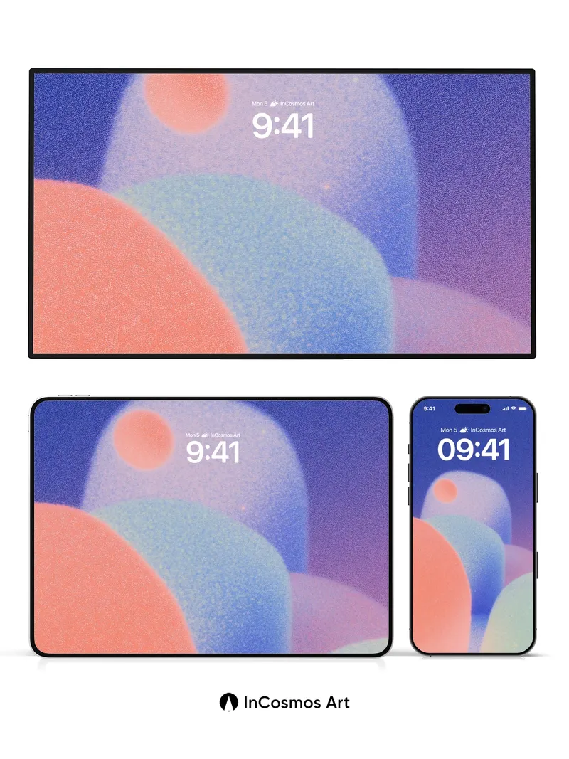 Floating Hues Wallpaper with Soft Light Veils