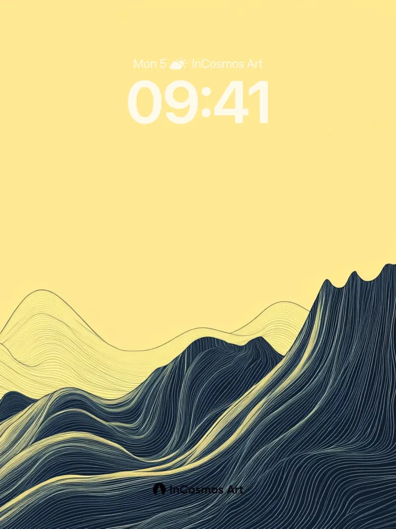 Silent Ridge Wallpaper with Threaded Peaks