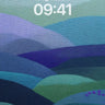 Serenity Wave Wallpaper with Velvet Hills wallpaper for iPhone, iPad & Mac