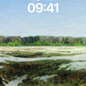 Serenity Marsh Wallpaper with Soft Light Drift wallpaper for iPhone, iPad & Mac