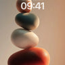 Serenity Stone Stack Wallpaper with Warm Light wallpaper for iPhone, iPad & Mac