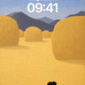 Serenity Hayfield Wallpaper with Watchful Dog wallpaper for iPhone, iPad & Mac
