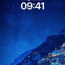 Midnight Cascade Wallpaper with Luminous Cliffs wallpaper for iPhone, iPad & Mac