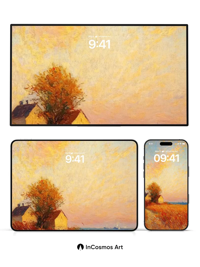 Golden Hush Wallpaper with Autumn Light