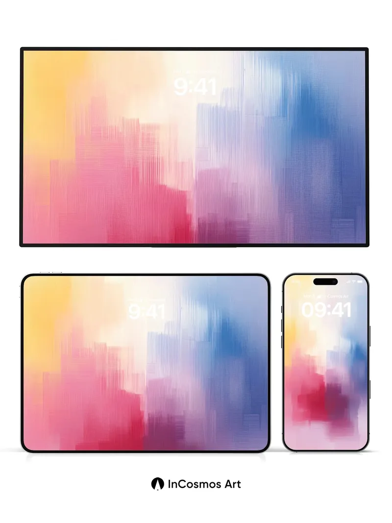 Luminous Veil Wallpaper with Ethereal Hues