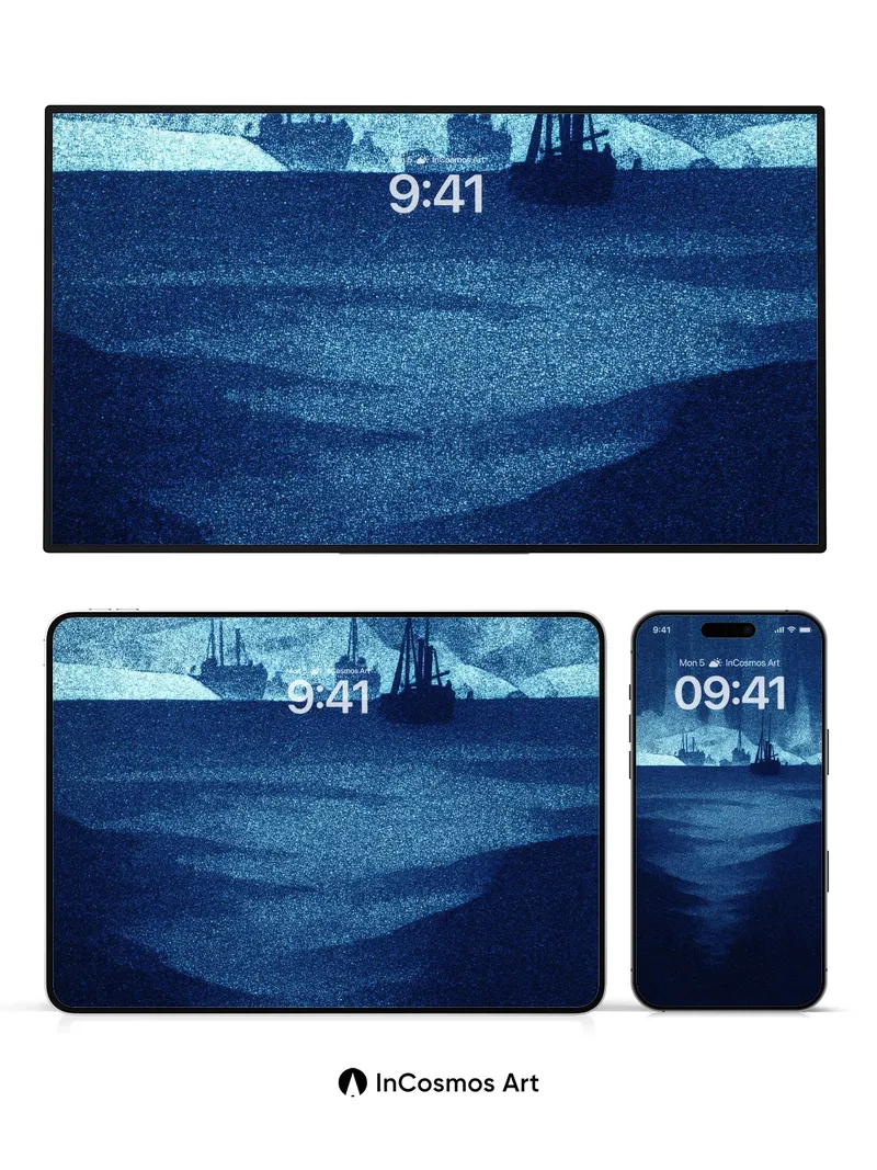 Frozen Silence Wallpaper with Whispers of Sail