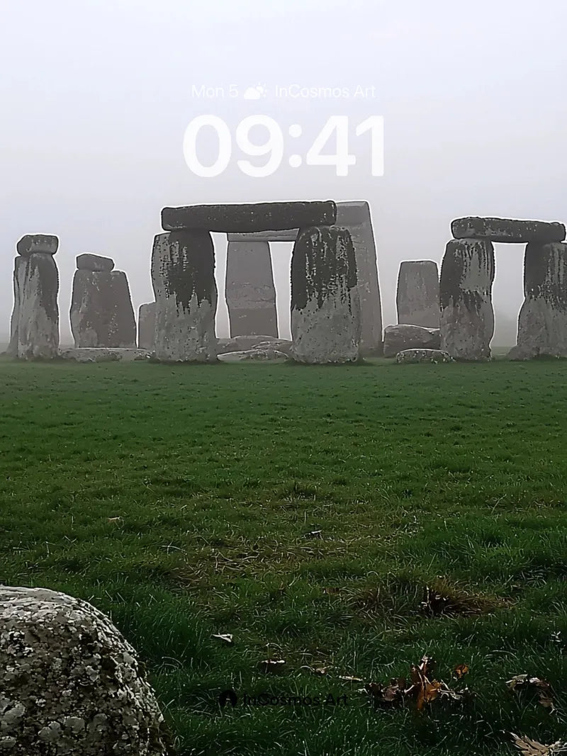 Mist-Wrapped Stonehenge Wallpaper with Ancient Whispers