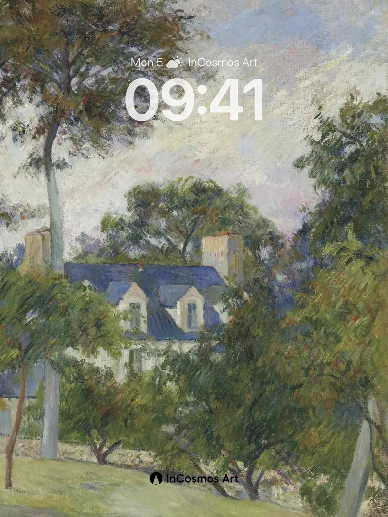 Whispering Trees Wallpaper with Hidden Chimneys