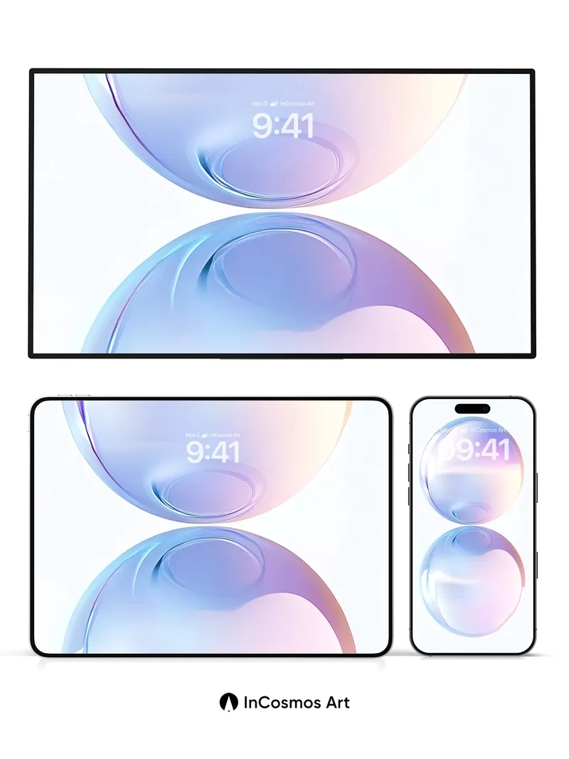 Luminous Sphere Wallpaper with Ethereal Reflection