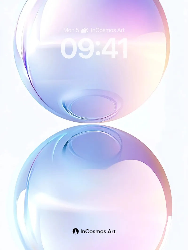 Luminous Sphere Wallpaper with Ethereal Reflection