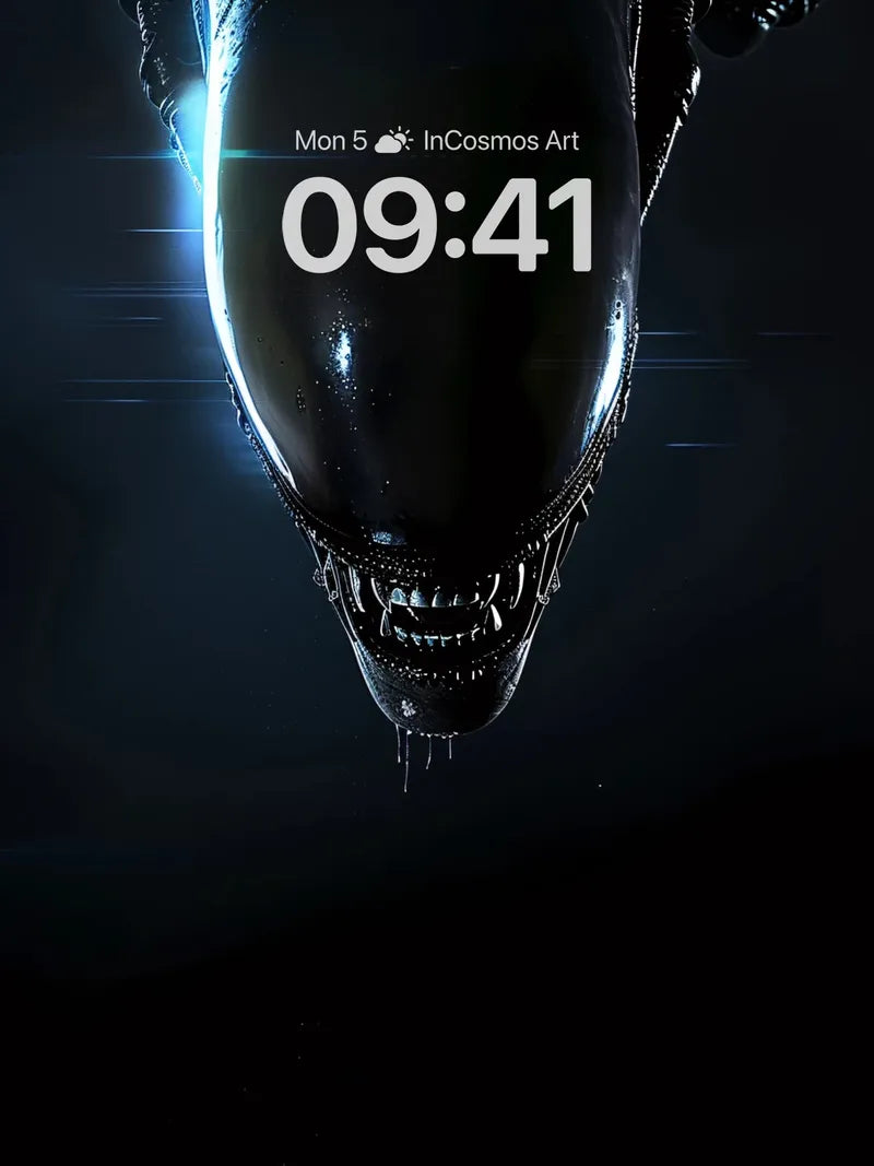 Silent Horror Wallpaper with Bioluminescent Glimmer