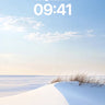 Silent Snowdrift Wallpaper with Dune Light wallpaper for iPhone, iPad & Mac