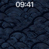Midnight Wave Wallpaper with Hokusai Echoes wallpaper for iPhone, iPad & Mac