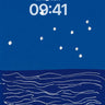 Celestial Night Sky Ocean Wallpaper Minimalist wallpaper for iPhone, iPad & Mac