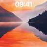 Crimson Mirror Wallpaper with Mountain Hush wallpaper for iPhone, iPad & Mac