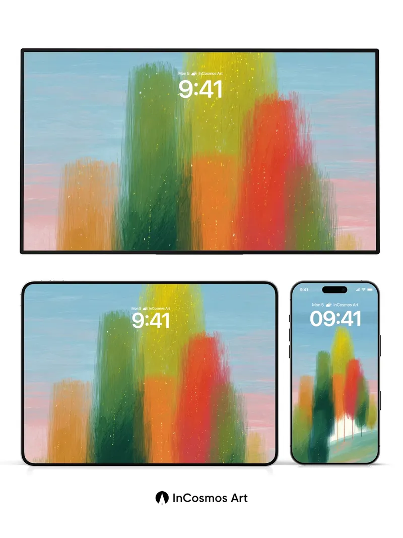 Whispering Canopy Wallpaper with Dappled Light