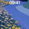 Nocturnal Bloom Wallpaper with Textured Light wallpaper for iPhone, iPad & Mac