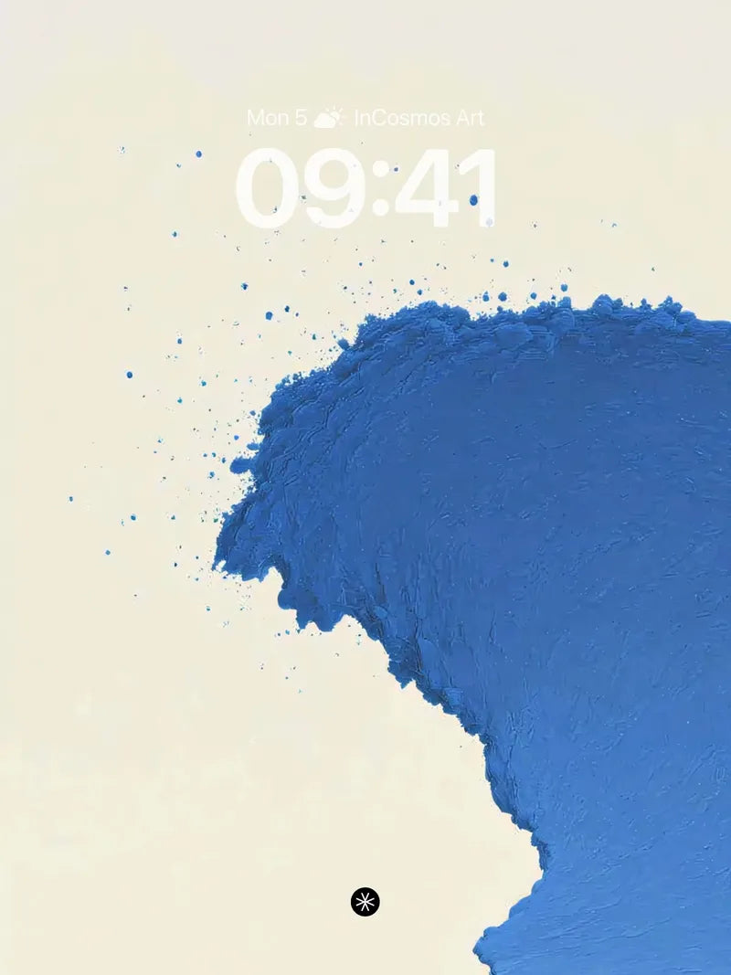Blue Wave Wallpaper 4K for iPhone Lock Screen wallpaper for iPhone, iPad & Mac