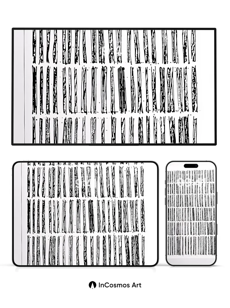 Whispering Script Wallpaper with Inked Secrets