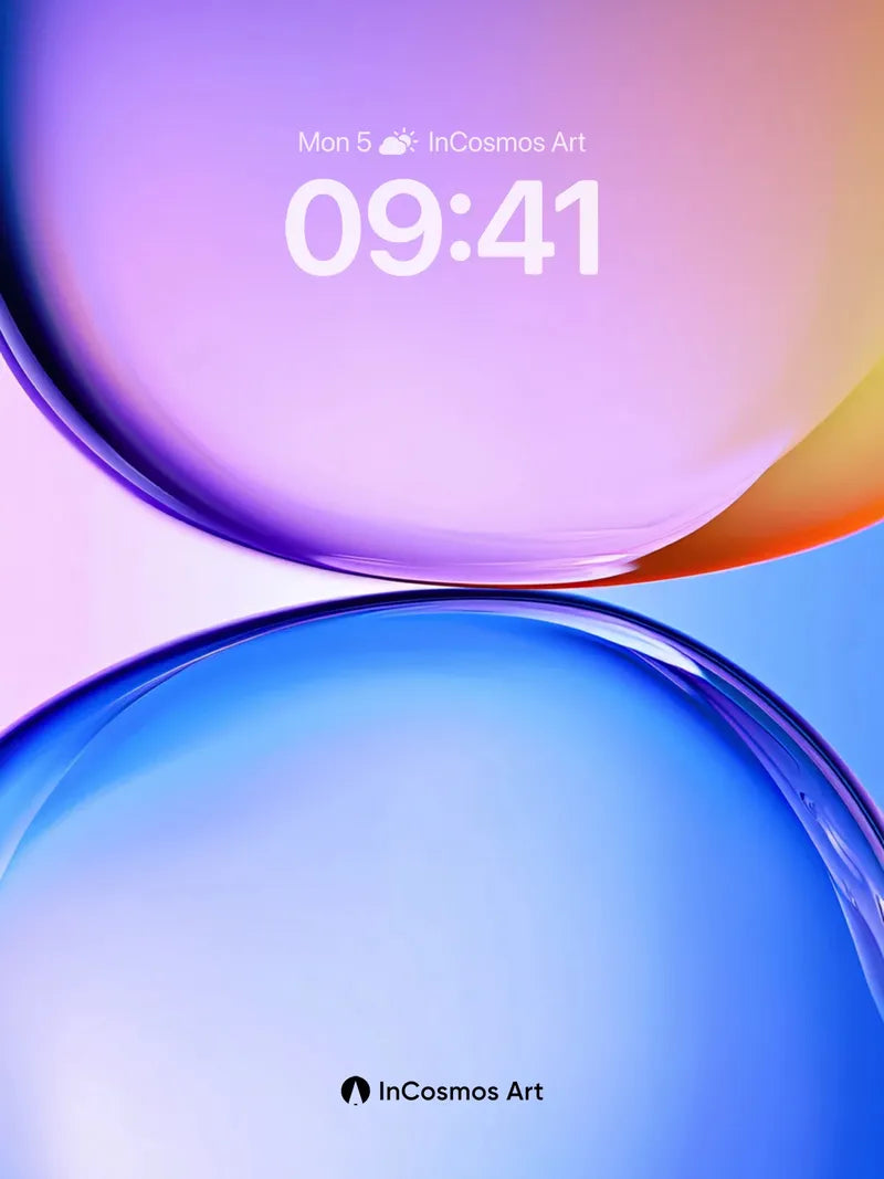 Liquid Horizon Wallpaper with Cosmic Gradient