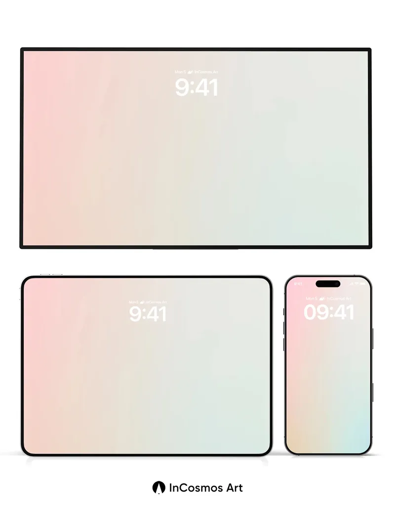 Soft Gradient Wallpaper with Ethereal Light