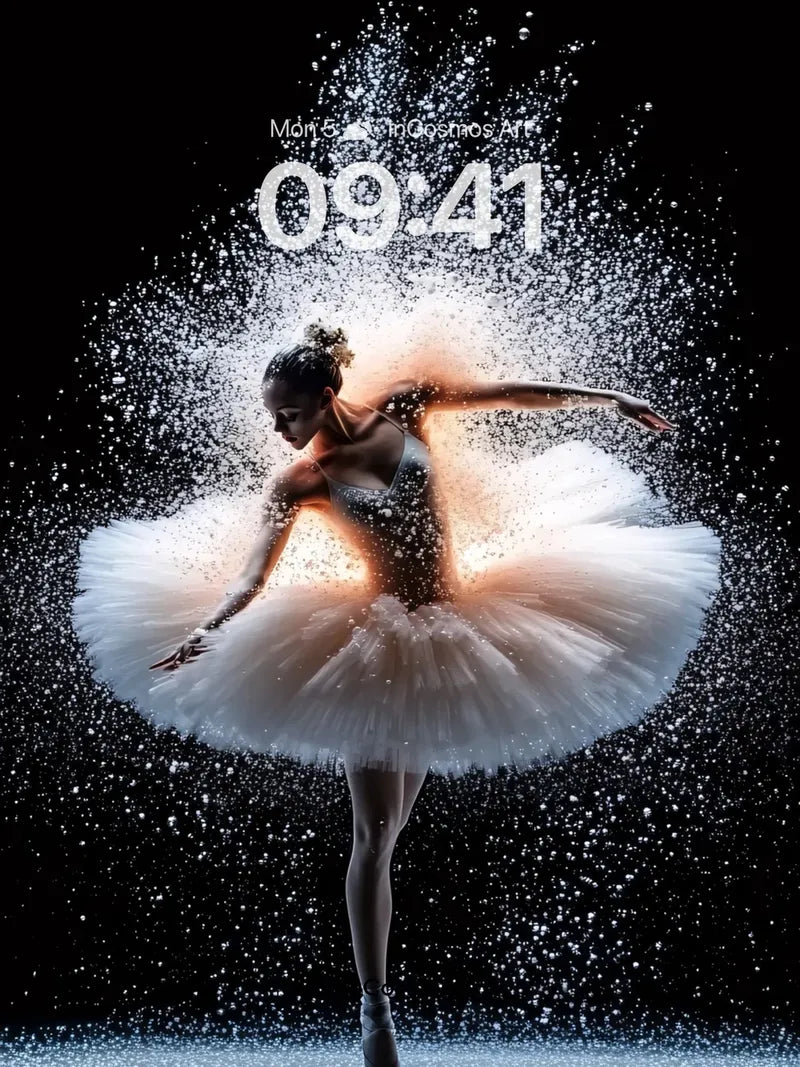 Ethereal Dust Ballet Wallpaper with Sparkling Motion