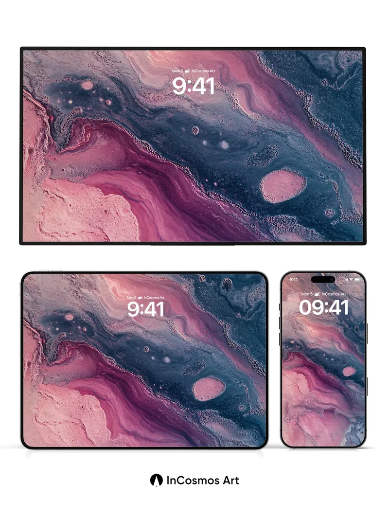 Mystic Veil Wallpaper with Cosmic Flow