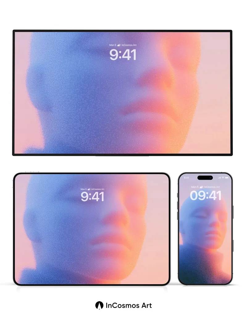 Serene Gradient Wallpaper with Ethereal Light