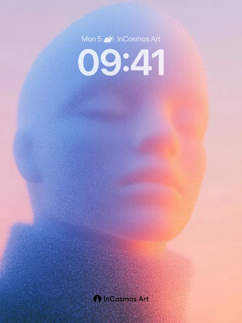 Serene Gradient Wallpaper with Ethereal Light