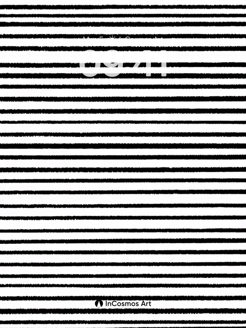 Silent Rhythm Wallpaper with Inked Lines