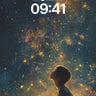 Stardust Reverie Wallpaper with Golden Haze wallpaper for iPhone, iPad & Mac