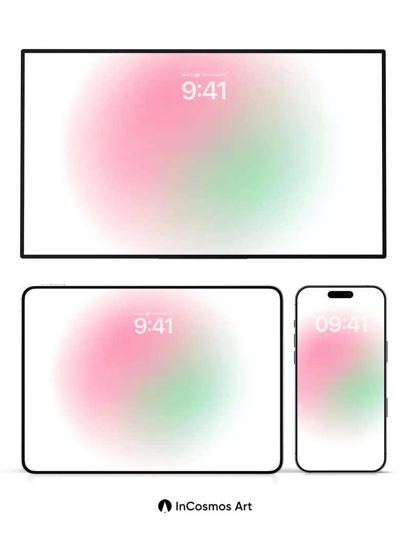 Soft Hush Gradient Wallpaper with Ethereal Blur