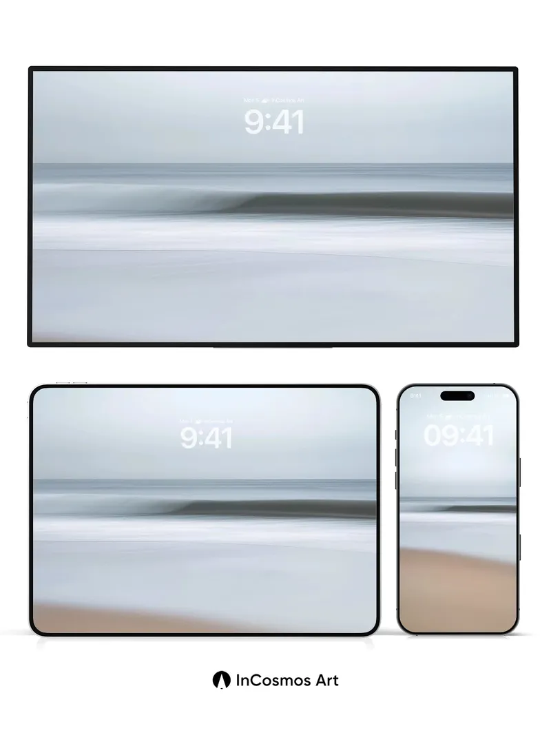 Serenity Drift Wallpaper with Soft Horizon