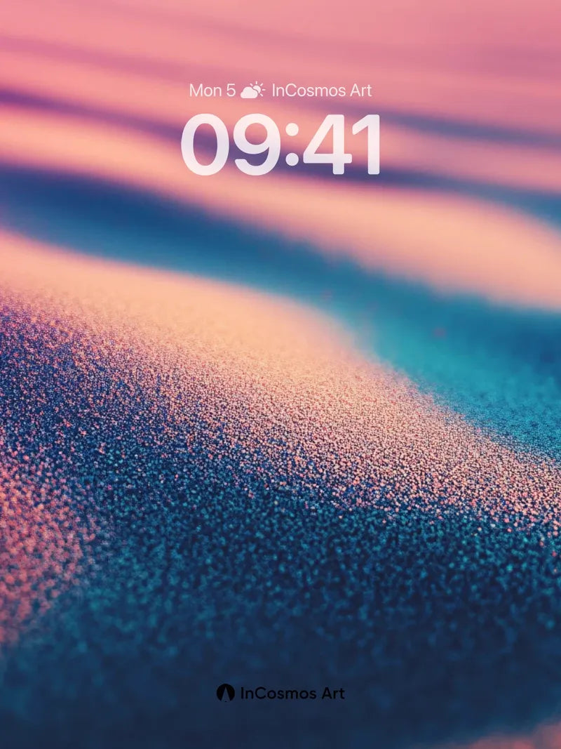 Serenity Sand Dune Wallpaper with Cosmic Hues